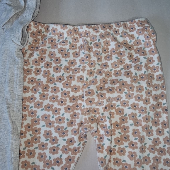 Members Mark + Carters Bundle Baby Girl 18M Outfit Bunny Bodysuit & Flower Pants - Picture 5 of 8